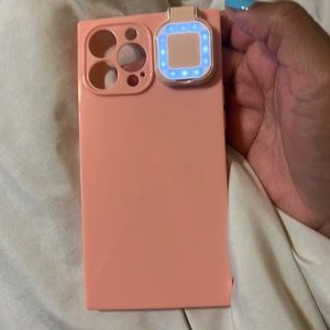 Iphone 13 pro max selife light phone case